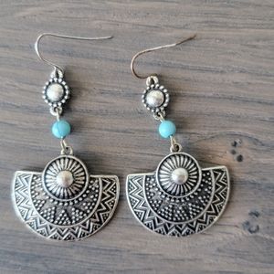 Turquoise Tribal Earrings